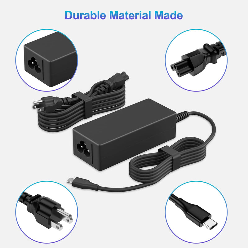 USB-C Laptop Charger Type-C Use Charger, 45W Universal Charger for Dell Laptop，Lenovo Acer HP Asus, Replacement for Chromebook 3100 Charger, Latitude 5420，Google Series Type C Power Charger Adapter