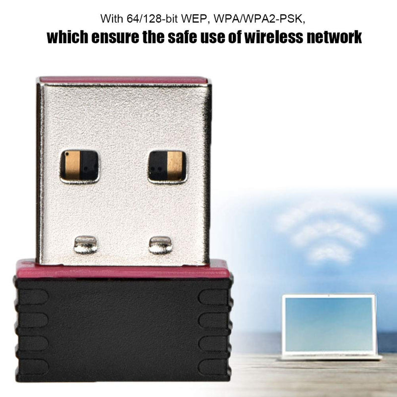 2.4GHz 600Mbps Mini USB Wireless Adapter Network Card USB 2.0 WiFi Dongle for Win/for MAC