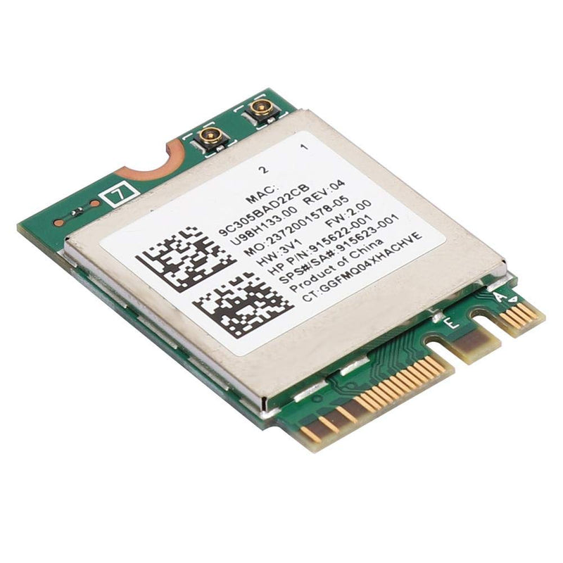 ASHATA WLAN Card Card,Network Card RTL8822BE Band 2.4G/5G M.2 Interface Support for Bluetooth 4.2,Support for 7, for 8 and for 10 System