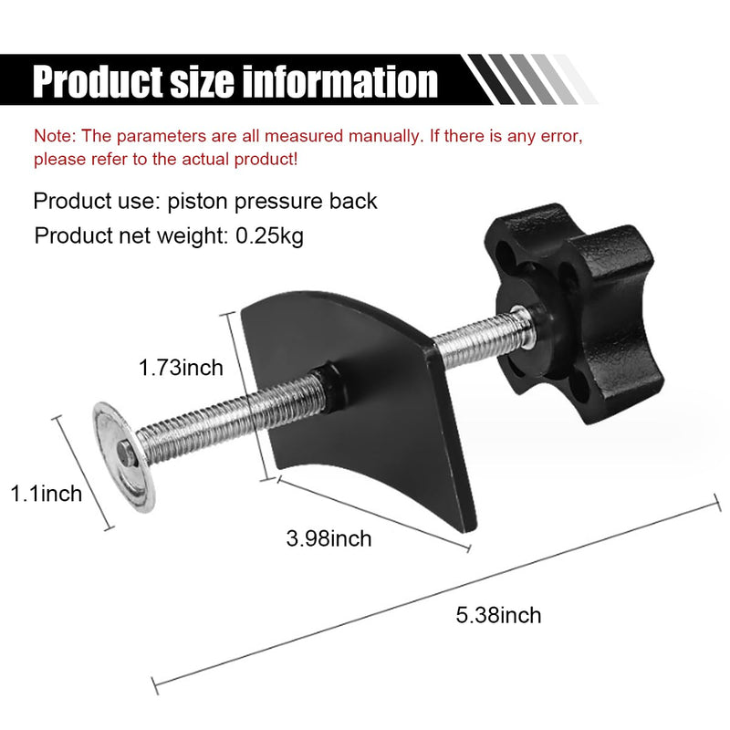 Brake Pad Spreader, 360 Degree Swivel Joint Disc Brake Pad Separator Tool, Heavy Duty Disc Brake Caliper Support Tool Set, Inner Brake Piston Compressor for Installing Pads on Most Cars