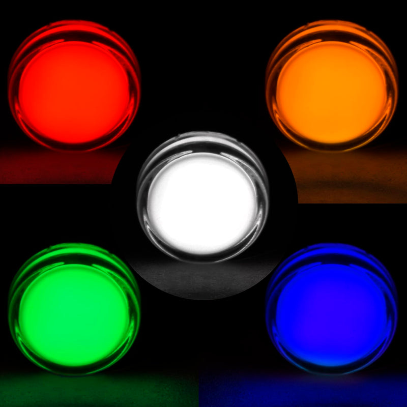 Heschen 22 mm LED Indicator Light, AD16-22D/S, 24VDC 20mA, Red, Green, Yellow, Blue, White Light Colour, Pack of 5
