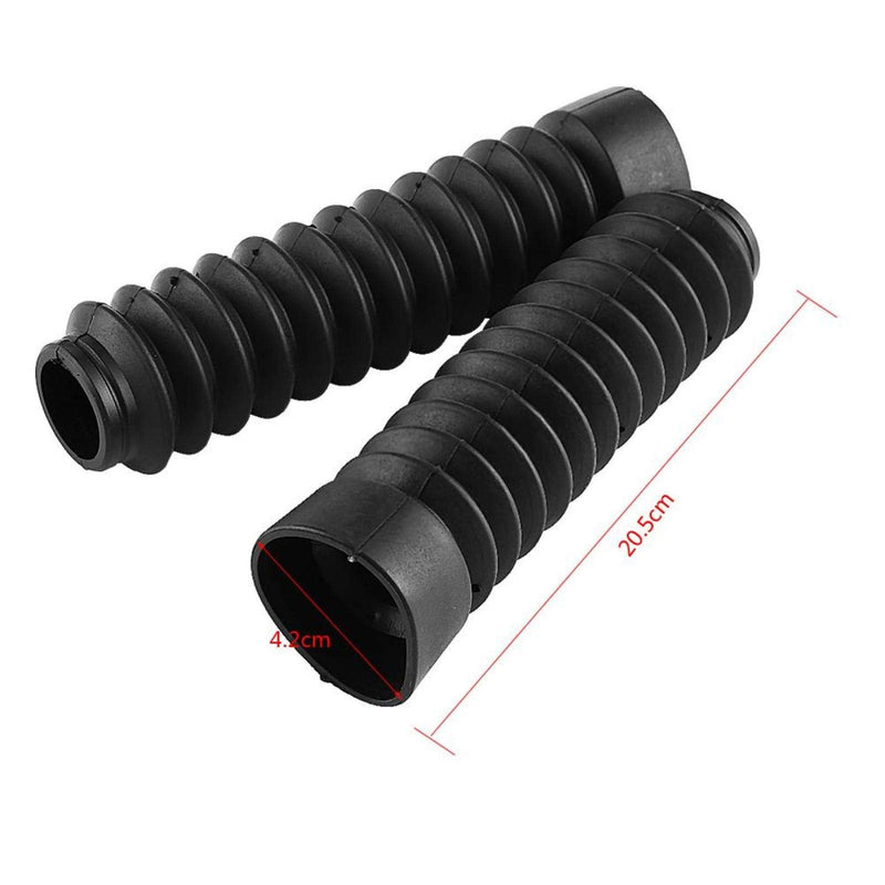 Fork Gaiters,Cubre Polvo for Honda Xr100R-Motorcycle Fork Boots,Front Fork Covers Gaiters, 1 Pair 205 x 42 mm Motorcycle Front Fork Cover Gaiters Boots Shock Damping Cover Rubber (Black)