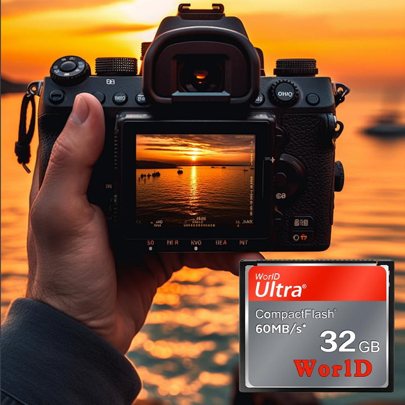 CompactFlash 32GB Memory Card 60MB/s SDCFH Camera CF Card UDMA, HCF32GB