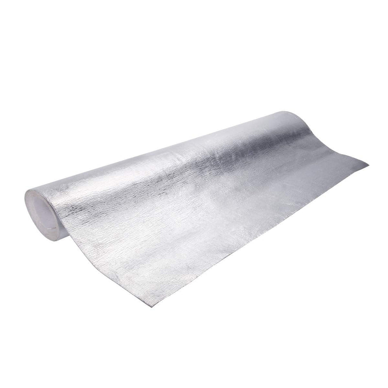 Aluminized Heat Shield Thermal Barrier Adhesive Backed Heat Blanket (12'' X 24'')