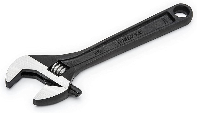 Crescent 6" Adjustable Black Oxide Wrench - Carded - AT26VS 6 inch