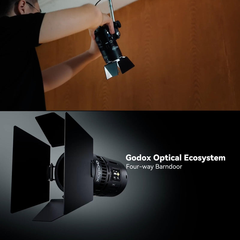 Godox Magnetic Mounting Kit,MK for MS60Bi MS60R RS60R RS60Bi LED Lights & Round-Head Flashes V100 V1 Pro AD100 Pro, Includes Barndoors, Diffusers, Snoot, Grid & Carry Bag