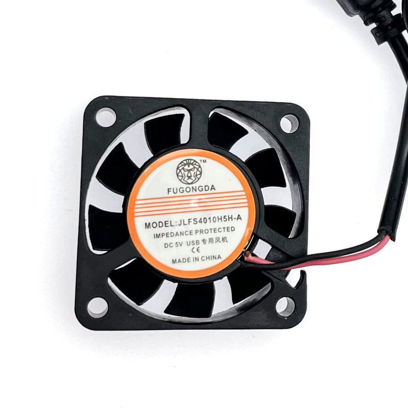 JZK 2pcs 40x40x10mm DC 5V USB Mini Cooling Fan with Wires, 4010 Small Quiet Cooling Fan 40mm, Sleeve Bearing USB Port Fan, 4cm Brushless DC Fan 5V