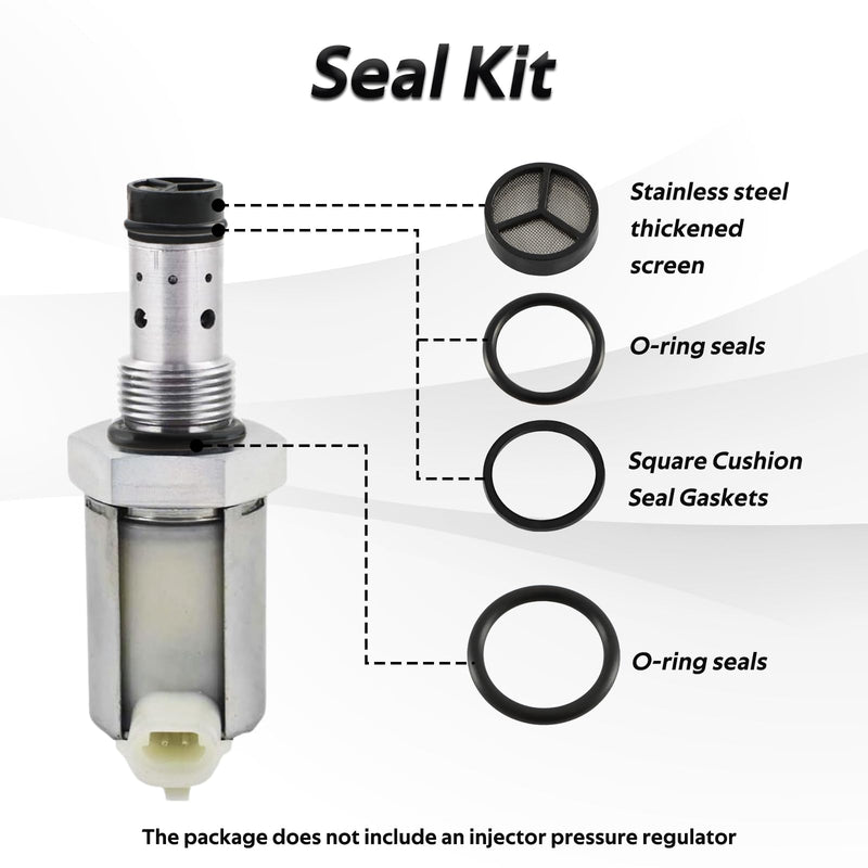 6.0 IPR Valve Socket with Seal kit Injector Pressure Regulator Valve Removal Tool 3/8" Drive Compatible with Ford 6.0L Vehicles F-250 F-350 F-450 E-350 E-450 Super Duty Excursion Replace# 3C3Z9H529A