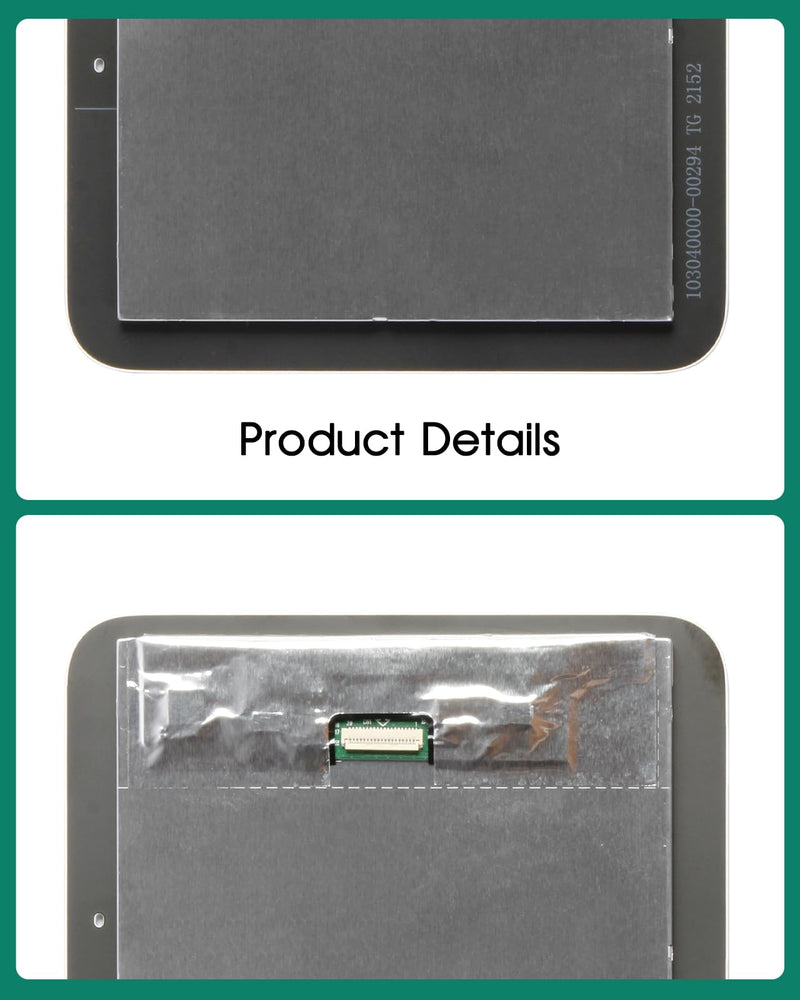 for Google Home Nest Hub LCD Screen Replacement for Google Nest Hub Display Touch Screen Digitizer Assembly Replacement for Google Home Nest Hub/Nest Hub Screen Repair White 7" (for 2nd Generation)
