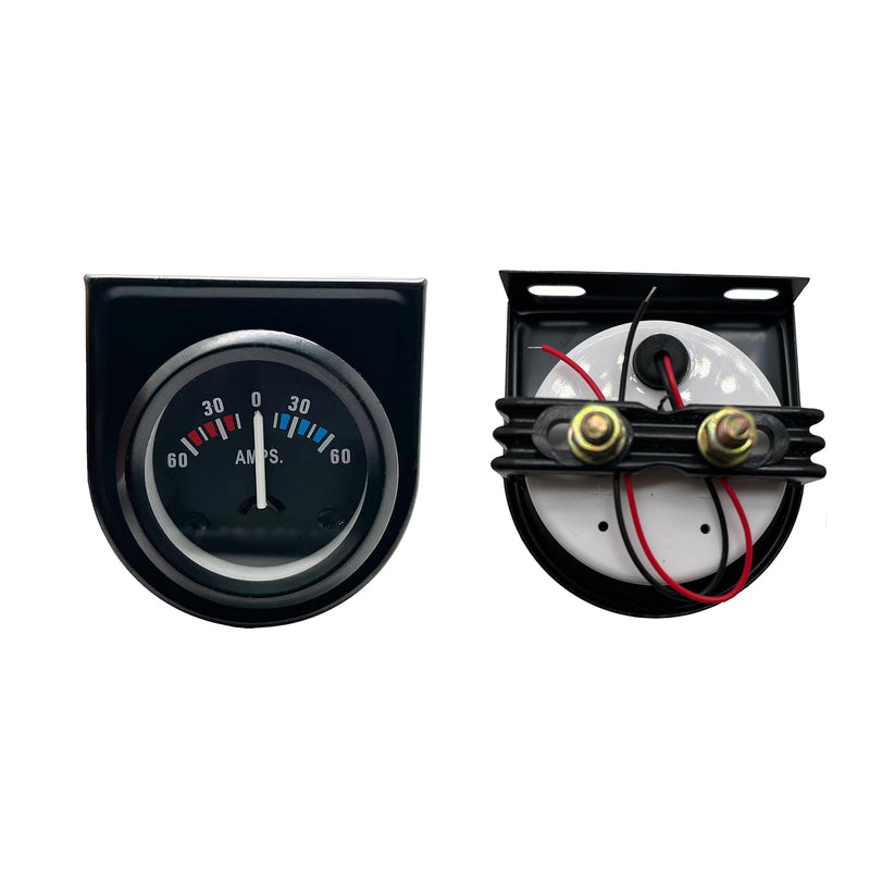 Universal 52mm/2in Ammeter Gauge 60-0-60A AMPS Gauge Ampere Meter for Car Motorcycle Vehicle 12V