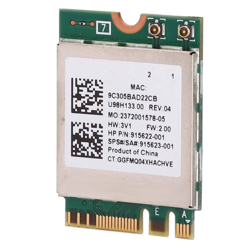 ASHATA WLAN Card Card,Network Card RTL8822BE Band 2.4G/5G M.2 Interface Support for Bluetooth 4.2,Support for 7, for 8 and for 10 System