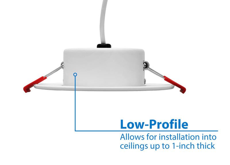 DGC 4-inch White Selectable Canless Adjustable Gimbal LED Recessed Downlight (DGC43120SRDWH) 4 Inches