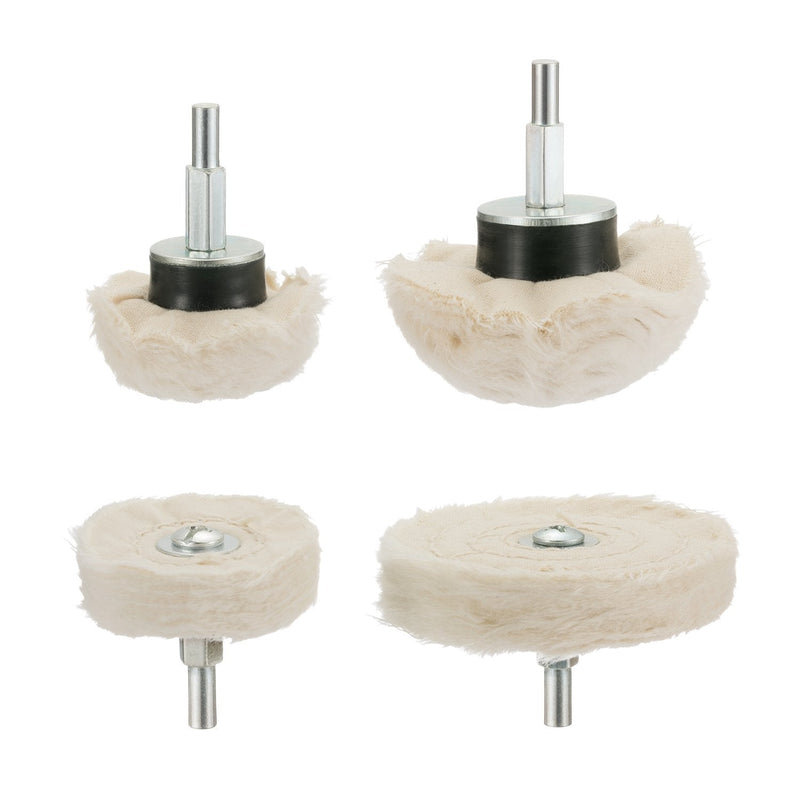 Polishing disc for drill, JTENG polishing attachment 6 part brush set conical cotton velvet polishing wheel polishing buffing pad for Manifold aluminum stainless steel chrome etc. | Conical polishing wheel polishing cone polishing buffing pad for mani...