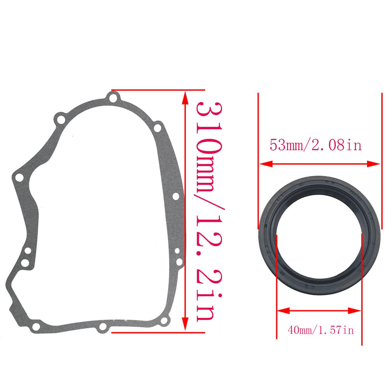 594195 Crankcase Gasket and 795387 Oil Seal Accessories for Small Gasoline Engines, Replacement Model 591911 273488 690945 697227.