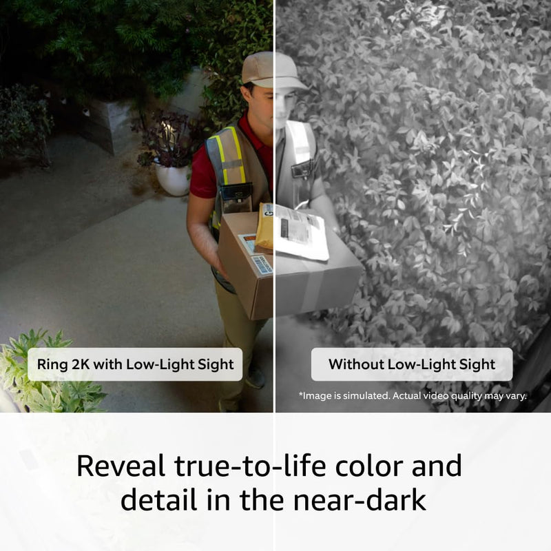 Introducing Ring Outdoor Cam Plus, Plug-In — Wide-Angle 2K Video with Ring Vision, Low-Light Sight for full-color night vision, Mount-anywhere versatility, Black 1 Camera