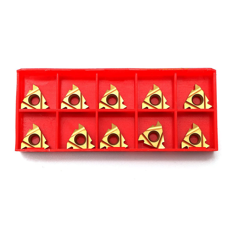 Maizoon Lathe Blades Carbide Inserts CNC Inserts Milling Machine 10pcs 16IR AG60 Rotary Tool DZ13