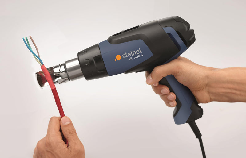 Steinel hot air gun HL 1820 S, all-round hot air gun, 3 temperature levels (50-600°C), 1800 W, 2.2 m cable