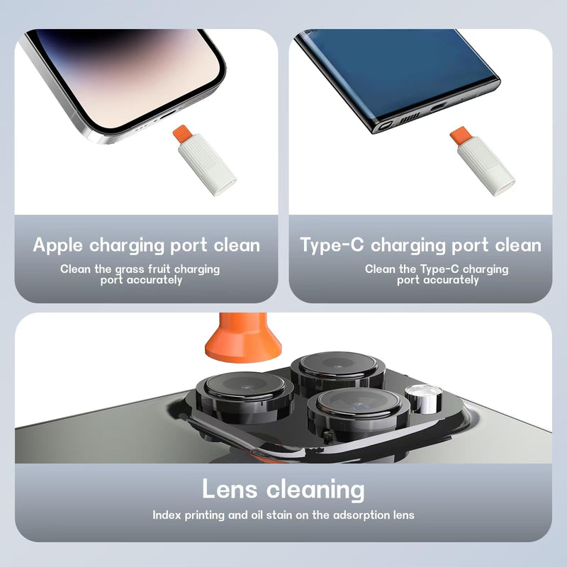 Laptop Cleaner, 12 in 1 airpod Cleaner kit Keyboard Cleaner Set, Computer MacBook Earphone Camera Cleaning Kit, Tablet and Screen Dust Brush Tool for Computer, PC, TV Camera Lens Computer Vacuum