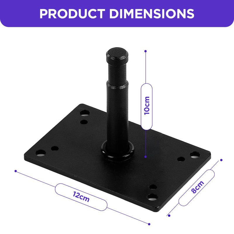 Studio Baby Pin Plate Wall Ceiling Mount,3.9" Mini Lighting Wall Holder with 5/8" Stud for Photo Studio Light Stand Flash Accessories…