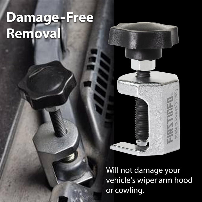 FIRSTINFO F3391 Heavy Duty Windshield Wiper Arm Puller/Remover, Lightweight, Opening Dimension: 0.59 Inch (15.2mm) Internal Height: 1.06" (27.2mm)