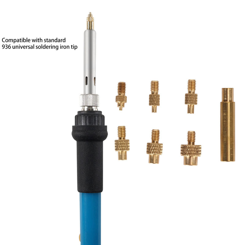 Heat Set Insert Tips, M2 M2.5 M3 M4 M5 M6 1/4 Inch M8 936 Universal Soldering Iron Tips Soldering Tips Brass Contact Face to Face Easy to Use 3D Printed Parts