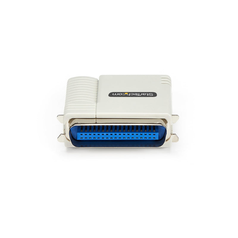StarTech.com Ethernet to Parallel Network Print Server, 10/100Mbps LAN, WebUI, Centronics Ethernet Printer Server Adapter, TAA