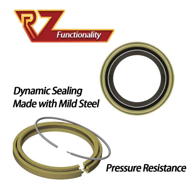 RV MURTS 4 Double Lip Grease Seals ID 1.719" x OD 2.565" for 3500lb #84 Trailer Axle Replacement, 171255TB, 010-019-00 Dexter, 473336, Spindles Hub Wheel, Electric Brake Assemblies for Boat Trailers. Grease Seal