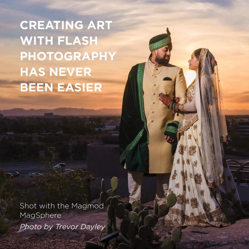 MagMod MagSphere 2 & MagGrip 2 Bundle, Magnetic Flash Diffuser Kit for On-Camera Photography, Modular Lighting Control System, Compatible with 99% of All Speedlites