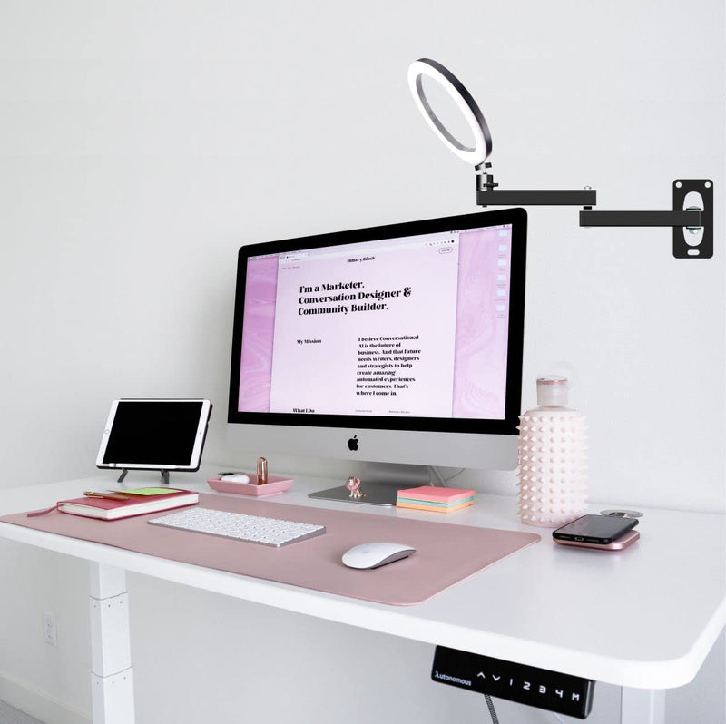 Photographic Wall Mounting Boom Arm Stand: Fold Extend Adjustable 12in Long Bracket,Heavy Duty Wall Mount,Multi Angle,for Photography Strobe Light Monolight,Softbox,Ring Light,Live Broadcast