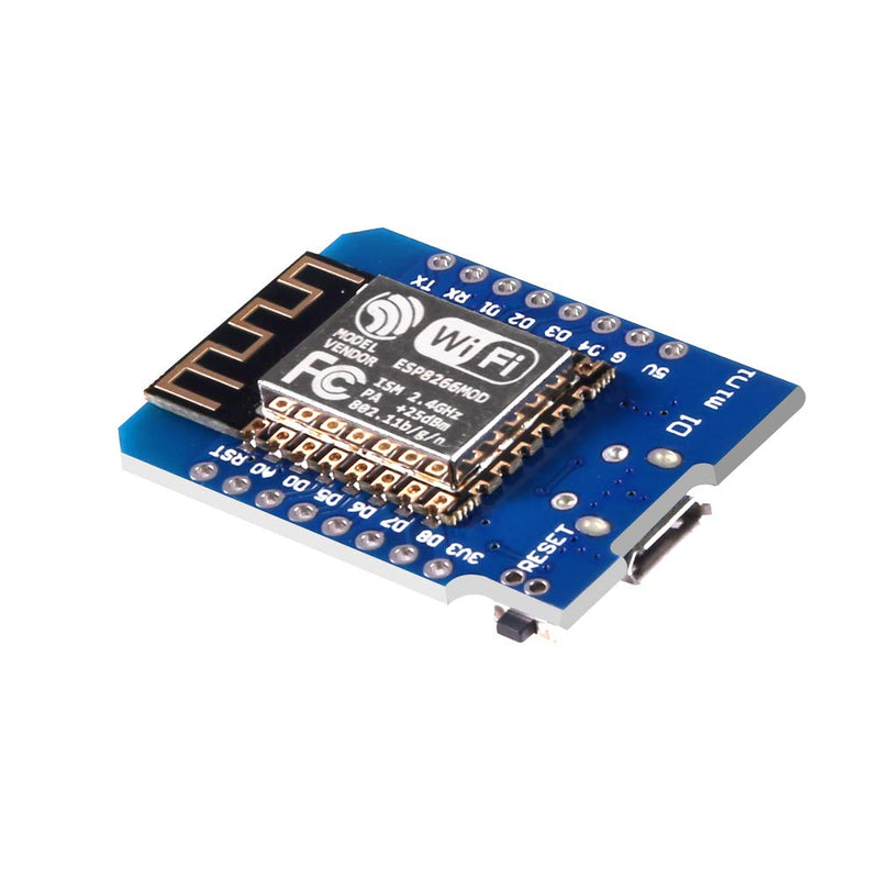 WLAN WiFi Internet Development Board D1 Mini NodeMcu Lua 4M Bytes Development Module Base on ESP8266 ESP-12F for Arduino Compatible with WeMos D1 Mini (10PCS) 10PCS