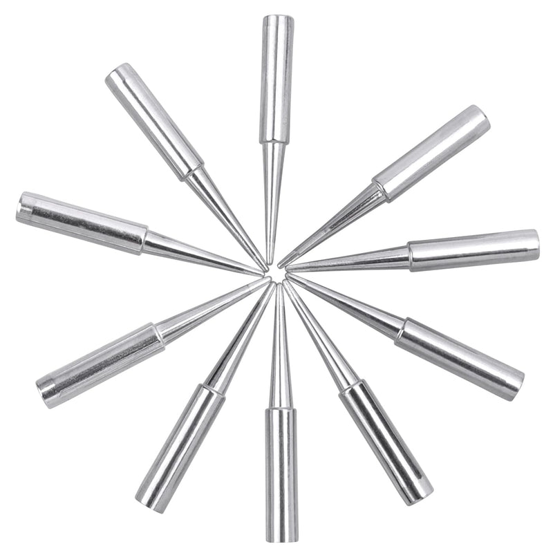 Mesee Pack of 10 Iron Tip Soldering Tips, Tip Solder Soldering Tips, 900M-T-LB Soldering Tips Welding Accessories for Circuit Boards for Hakko, Radio Shack, Tenma, Damping, Quick, Aoyue, Yihua Solder Station