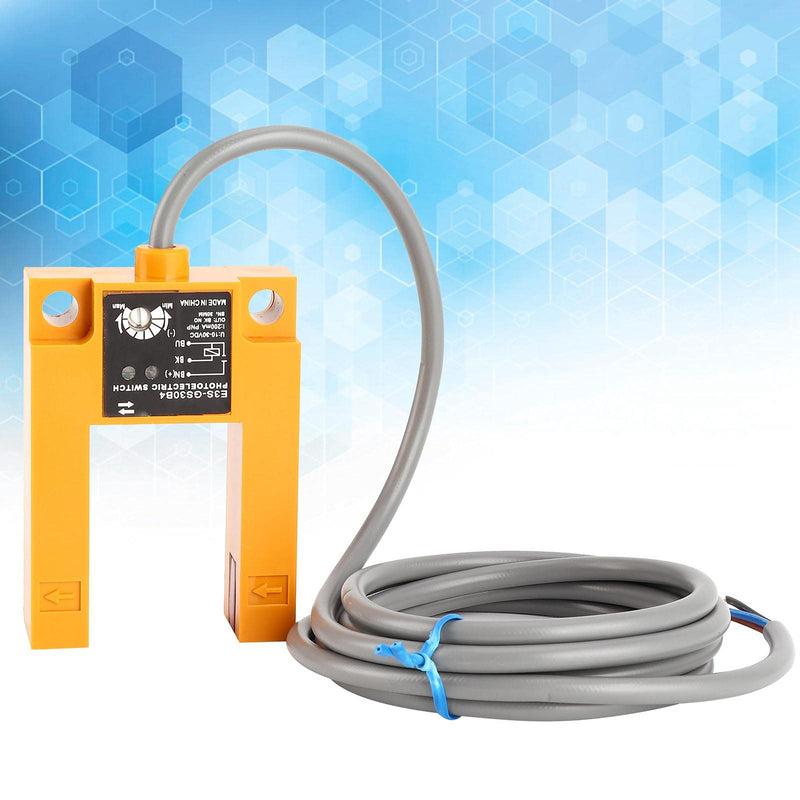 E3S-GS30B4 3-Wire Photoelectric Switch Grooves Type PNP NO Photoelectric Switch Sensor DC10‑30V 200mA