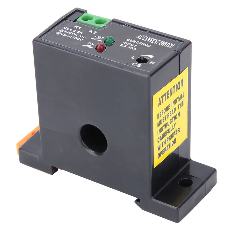 BEMG30NO BEMG30NC Adjustable AC Current Measurement Switch 0.2-30A For Controlling Automated Industrial Equipment and Power Monitoring Devices(Normally Closed)
