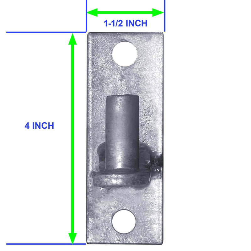 WALL Mount Flat Back Chain Link Fence Gate Hinge - 5/8 Hinge Pin 2 Pack Wall Mount - 2 Pack