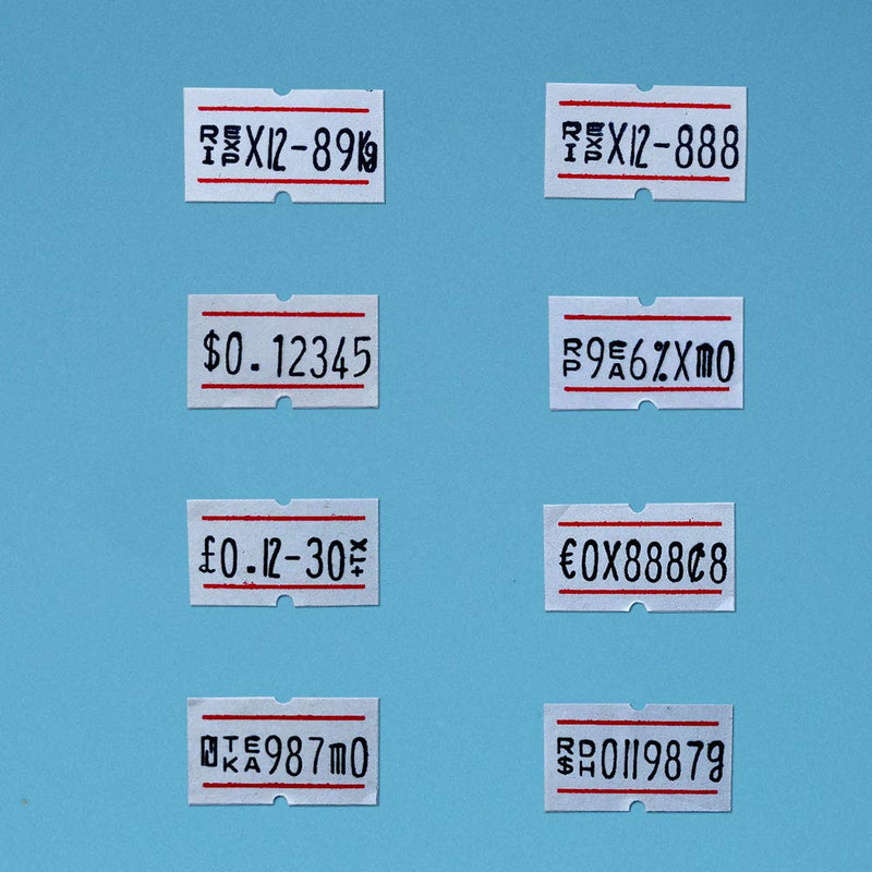 [Australia - AusPower] - MX5500 Price Gun, Price Sticker Gun for Expiration Date Stamp, Price Label-Gun, Date Sticker Gun, 1 line Label Gun ,1 Price Gun with 10 Roll Labels and 3 Ink Wheels (Blue) 