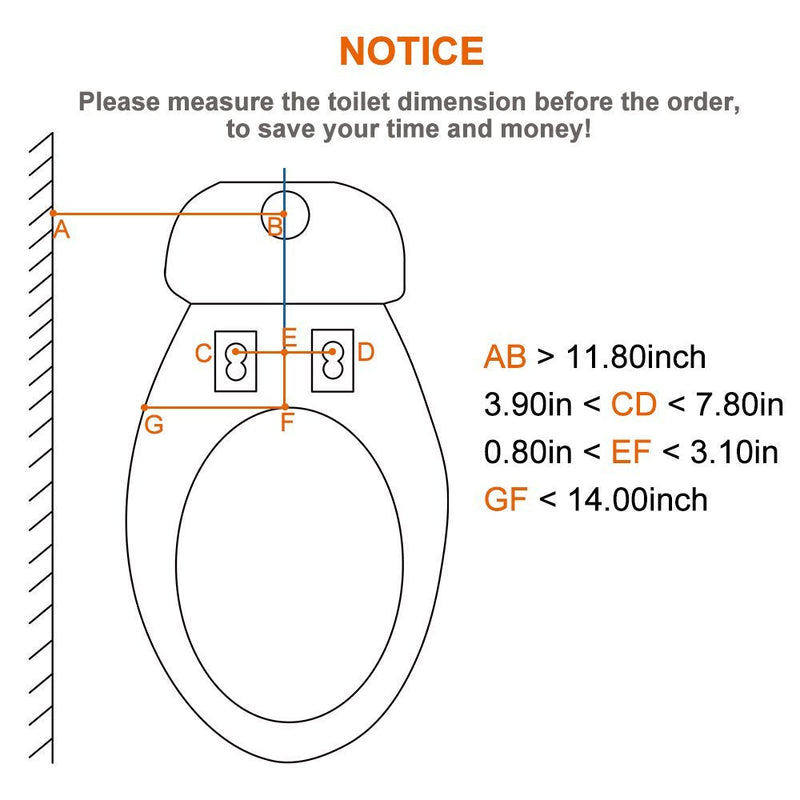 APURE BIDET A123 - Only Cold Water Bidet- Dual nozzles of wash and women wash- Selfcleaning Toilet Bidets (1PC) 1