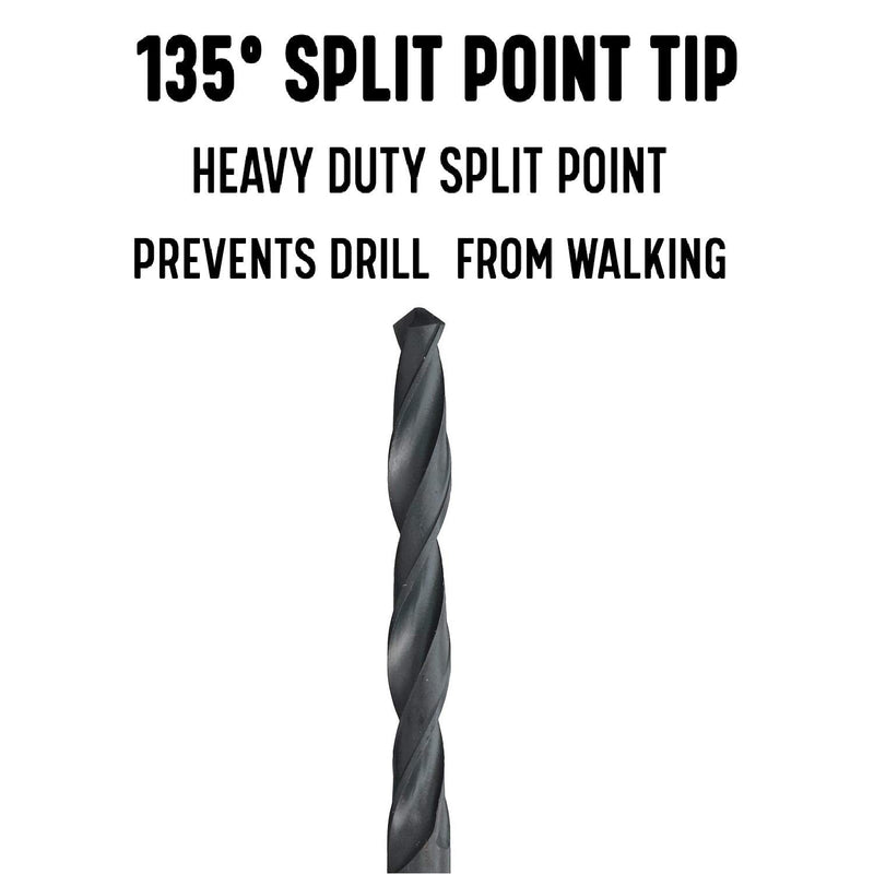 Drill America - DWDA/CX63/16 3/16" x 6" High Speed Steel Aircraft Extension Drill Bit (Pack of 12), DWDA/C Series 3/16" (Pack of 12) 6" Length