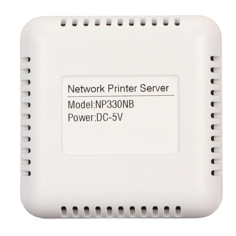 Network USB 2.0 Printer Server, LAN USB Print Server Adapter, Print Server Support BT Connection for for 7, for 8, for 10 (US Plug) US Plug