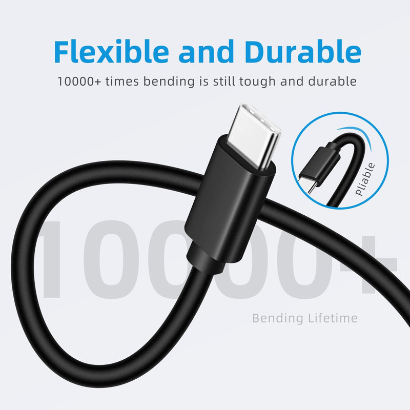 3 Pack 10W USB C Tablet Charger Cable for All New Kindle Scribe,New Fire HD 8 10 Kid Pro,Paperwhite 11th 12th 13th Gen 2021 2022 2023,Signature Edition,Newer Kindle Fire HD Tablets Charging Cord 10ft 10 Feet 3 Pack