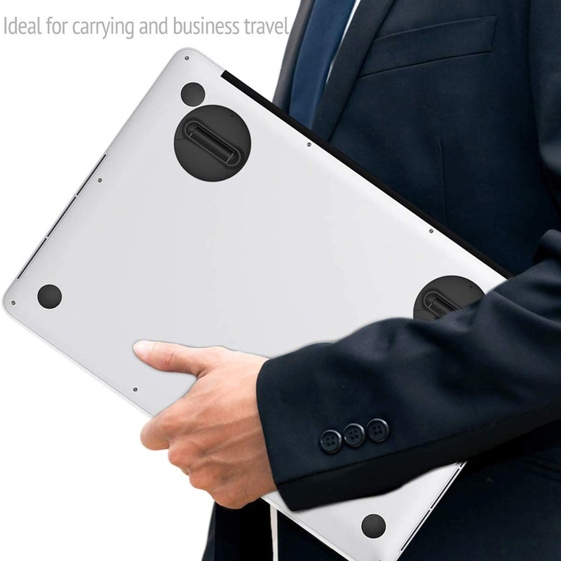 Portable Mini Laptop Stand for Desk Foldable Invisible Laptop Riser Lightweight Universal Ventilated Notebook Stands for Computer Laptop Holder Compatible with MacBook Air Pro 10-17 Inch (2 Pack) Stand Mini