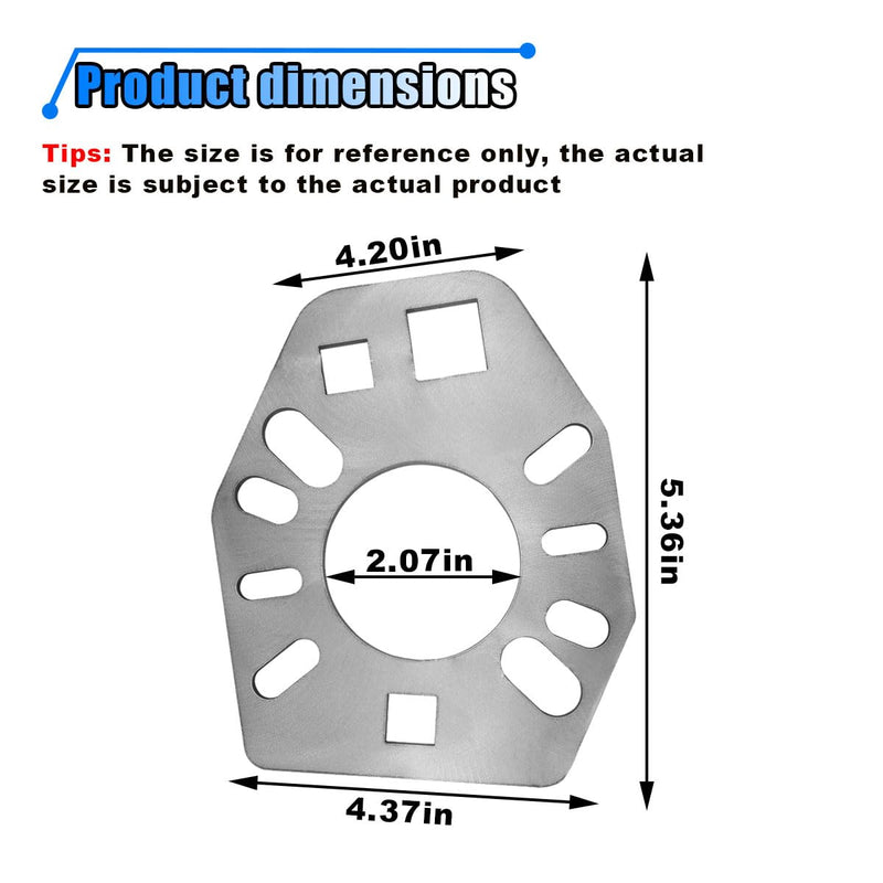 Stainless Steel Pinion Yoke Wrench Tool, Super Strong Puller with Extra 1/2'' Hole for Most Sockets, Loosening Pinion Flange and Nuts, Fits Various Styles of Yokes/Shafts/Flanges