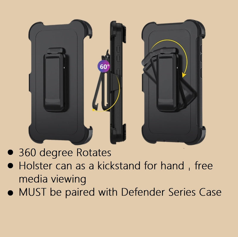 2 Pack Replacement Belt Clip Holster for OtterBox Defender Series Case Samsung Galaxy (S24 Ultra) S24 Ultra