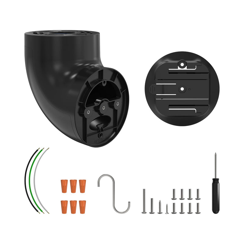 Holicfun Eave Mount for Blink Outdoor 4 Floodlight Camera and Blink Wired Floodlight Camera, 90-Degree Angle Adjustment, Black