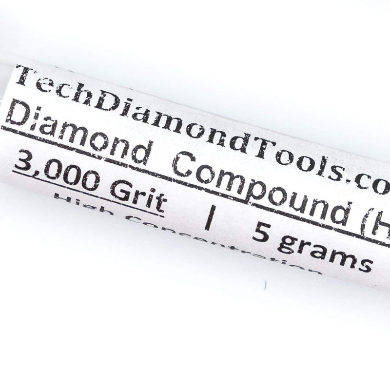 TechDiamondTools Diamond Polishing Paste 3000 Grit Mesh 3-6 Micron for Fine Polishing 5 Grams with High (H) 50% Concentration of Damond Powder