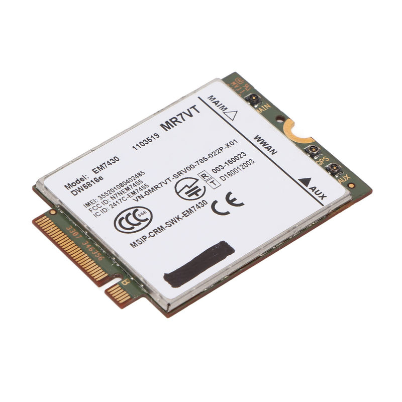 4G LTE Network Card, UMTS HSDPA HSPA+ LTE Computer Network Module M.2 Interface, 300Mbps Plug and Play, for for 7280 7285 7290 7389 7390 7480 7490 E7470