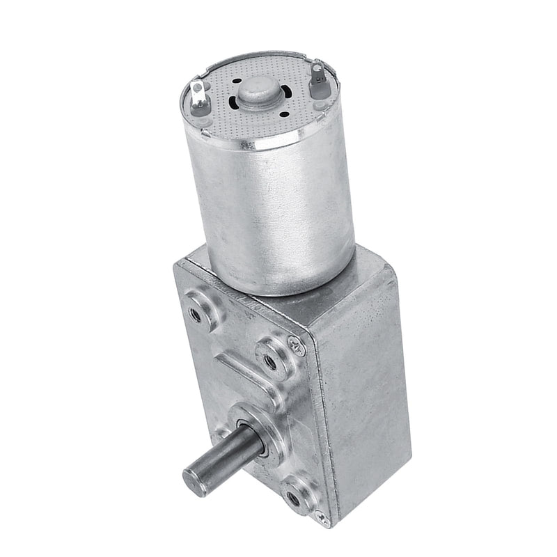 FTVOGUE Gear Motor DC12V 5 RPM Self-Locking | Motor with vertical outlet shaft, automatic lock, CW/CCW, for window drive and door opener 5RPM