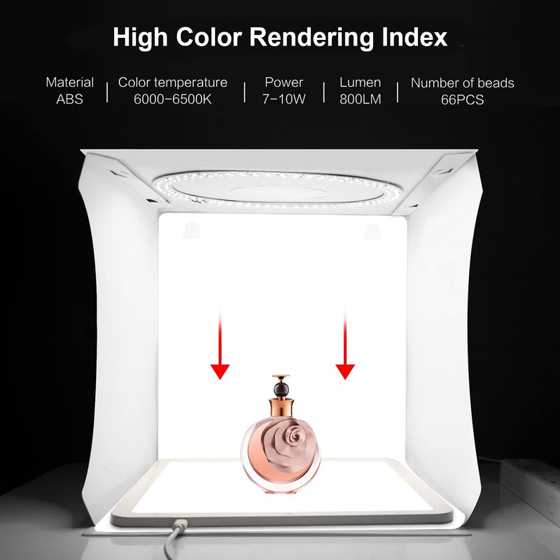 PULUZ 29cm Photography Shadowless Light Panel Ultra Bright LED Fill Light Background Panel Touch Bottom Light Photo Box Light with USB-C Power Suitable for Jewelry Cosmetic Handicraft Shooting 11.4'' x 11.4''inch / 29cm