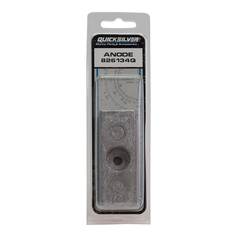 Quicksilver 826134Q Side Pocket Aluminum Anode for Mercury Mariner and Force Outboards