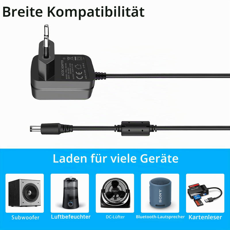 18V 1A Power Adapter Centre Positive DC Plug 5.5 x 2.5 mm | AC 100-240V to DC 18V 1 Amp Power Supply for 18Volt 100mA 200mA 300mA 500mA 600mA 700mA 800mA 900mA 1000mA Equipments