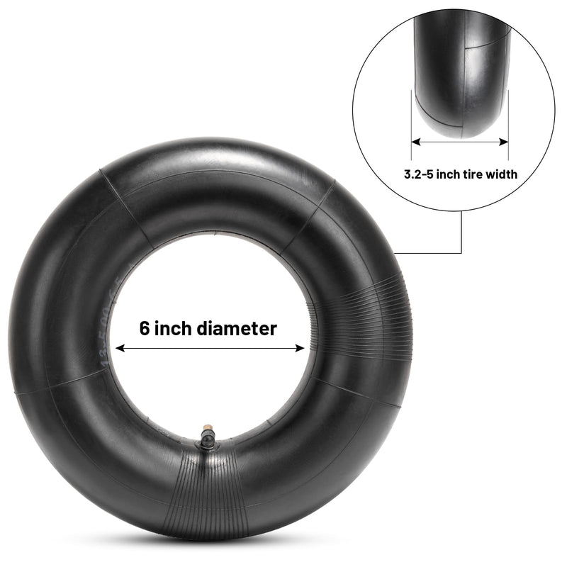 Heavy Duty 13x5.00-6" Inner Tubes, Exact Replacement 5.00-6/4.00-6 Tire Tube with TR87 Bent Valve Stem for Razor Dirt Quad, Lawn Mowers, Snow Blowers, ATVs, Go Kart, and More (Pack of 2)